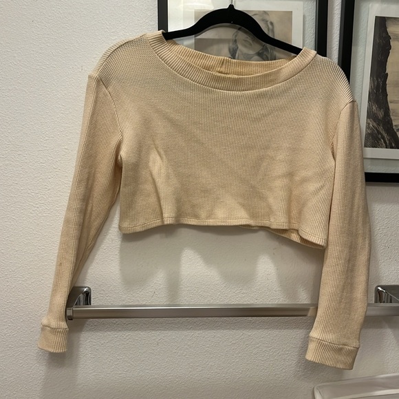 BAHHGOOSE LU WAFFLE TOP IN SAND - Picture 5 of 5